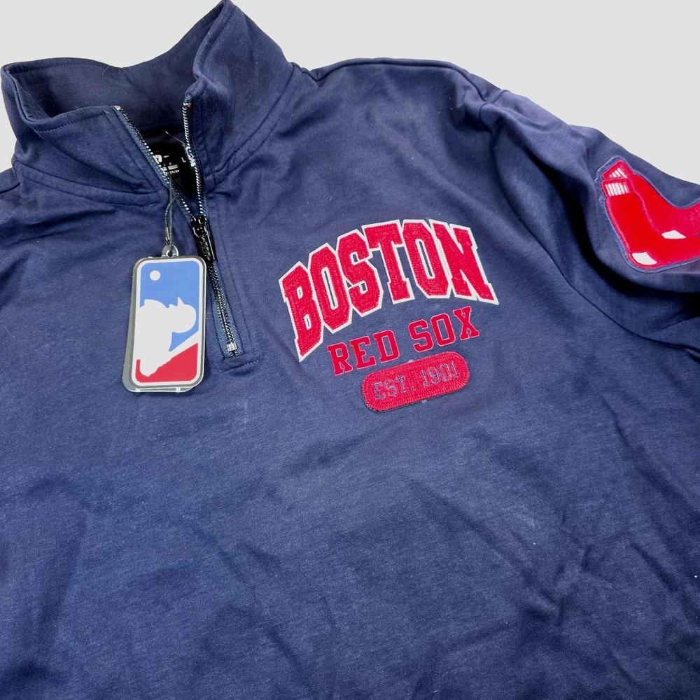 Pro Standard Sweatshirt Mens L Navy Blue Boston Red Sox MLB Logo City Arch NWT